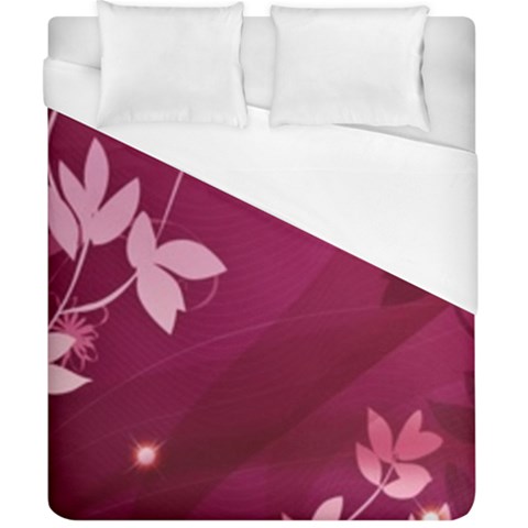 Pink Flower Art Duvet Cover (California King Size) from ArtsNow.com