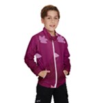 Pink Flower Art Kids  Windbreaker