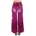 Pink Flower Art So Vintage Palazzo Pants