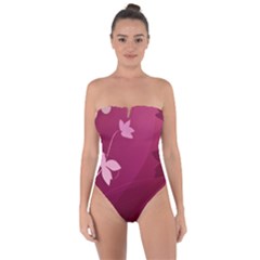 Tie Back One Piece Swimsuit 