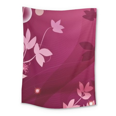 Pink Flower Art Medium Tapestry from ArtsNow.com