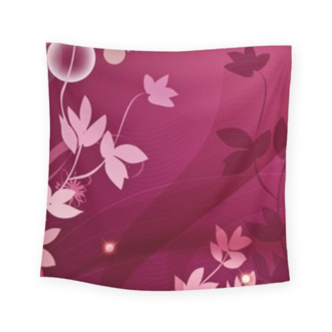 Pink Flower Art Square Tapestry (Small) from ArtsNow.com
