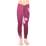 Pink Flower Art Kids  Legging