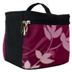 Pink Flower Art Make Up Travel Bag (Small)