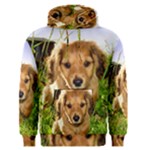 Puppy In Grass Men s Pullover Hoodie