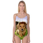 Puppy In Grass Camisole Leotard 