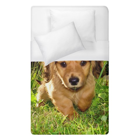 Puppy In Grass Duvet Cover (Single Size) from ArtsNow.com