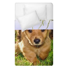 Puppy In Grass Duvet Cover Double Side (Single Size) from ArtsNow.com