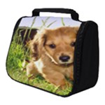 Puppy In Grass Full Print Travel Pouch (Small)