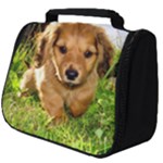 Puppy In Grass Full Print Travel Pouch (Big)