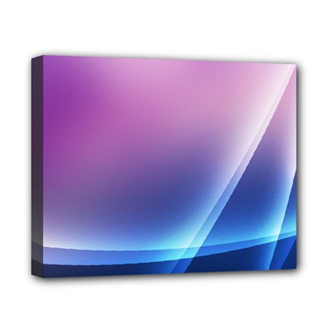 Purple Blue Wave Canvas 10  x 8  (Stretched) from ArtsNow.com