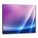 Purple Blue Wave Canvas 24  x 20  (Stretched)