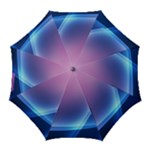 Purple Blue Wave Golf Umbrella