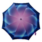 Purple Blue Wave Hook Handle Umbrella (Large)