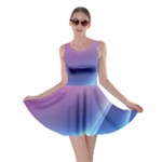 Purple Blue Wave Skater Dress