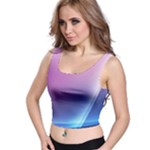 Purple Blue Wave Crop Top