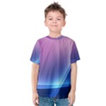 Purple Blue Wave Kids  Cotton Tee