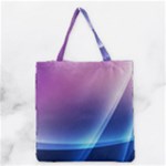 Purple Blue Wave Grocery Tote Bag