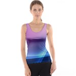 Purple Blue Wave Tank Top