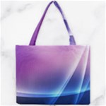 Purple Blue Wave Mini Tote Bag