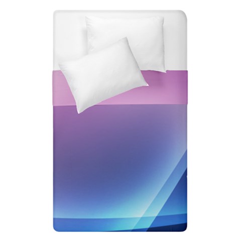 Purple Blue Wave Duvet Cover Double Side (Single Size) from ArtsNow.com