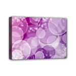Purple Bubble Art Mini Canvas 7  x 5  (Stretched)