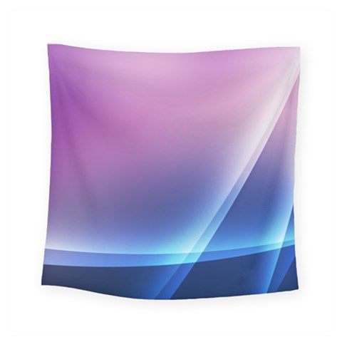 Purple Blue Wave Square Tapestry (Small) from ArtsNow.com