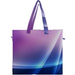 Purple Blue Wave Canvas Travel Bag