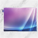 Purple Blue Wave Canvas Cosmetic Bag (XXL)