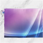 Purple Blue Wave Canvas Cosmetic Bag (XXXL)