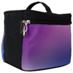 Purple Blue Wave Make Up Travel Bag (Big)