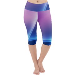 Lightweight Velour Cropped Yoga Leggings 