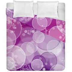 Purple Bubble Art Duvet Cover Double Side (California King Size) from ArtsNow.com