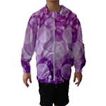 Purple Bubble Art Kids  Hooded Windbreaker