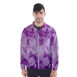 Purple Bubble Art Men s Windbreaker