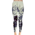 Purple Flower Art Leggings 