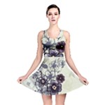 Purple Flower Art Reversible Skater Dress