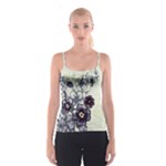 Purple Flower Art Spaghetti Strap Top