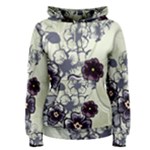 Purple Flower Art Women s Pullover Hoodie