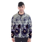 Purple Flower Art Men s Windbreaker