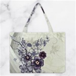 Purple Flower Art Medium Tote Bag