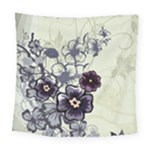 Purple Flower Art Square Tapestry (Large)