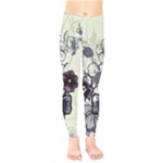 Purple Flower Art Kids  Legging