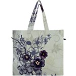 Purple Flower Art Canvas Travel Bag