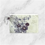 Purple Flower Art Canvas Cosmetic Bag (Small)