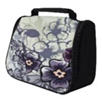 Purple Flower Art Full Print Travel Pouch (Small)