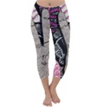 Peace Hand Art Capri Winter Leggings 