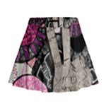 Peace Hand Art Mini Flare Skirt