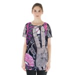 Peace Hand Art Skirt Hem Sports Top