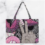 Peace Hand Art Medium Tote Bag